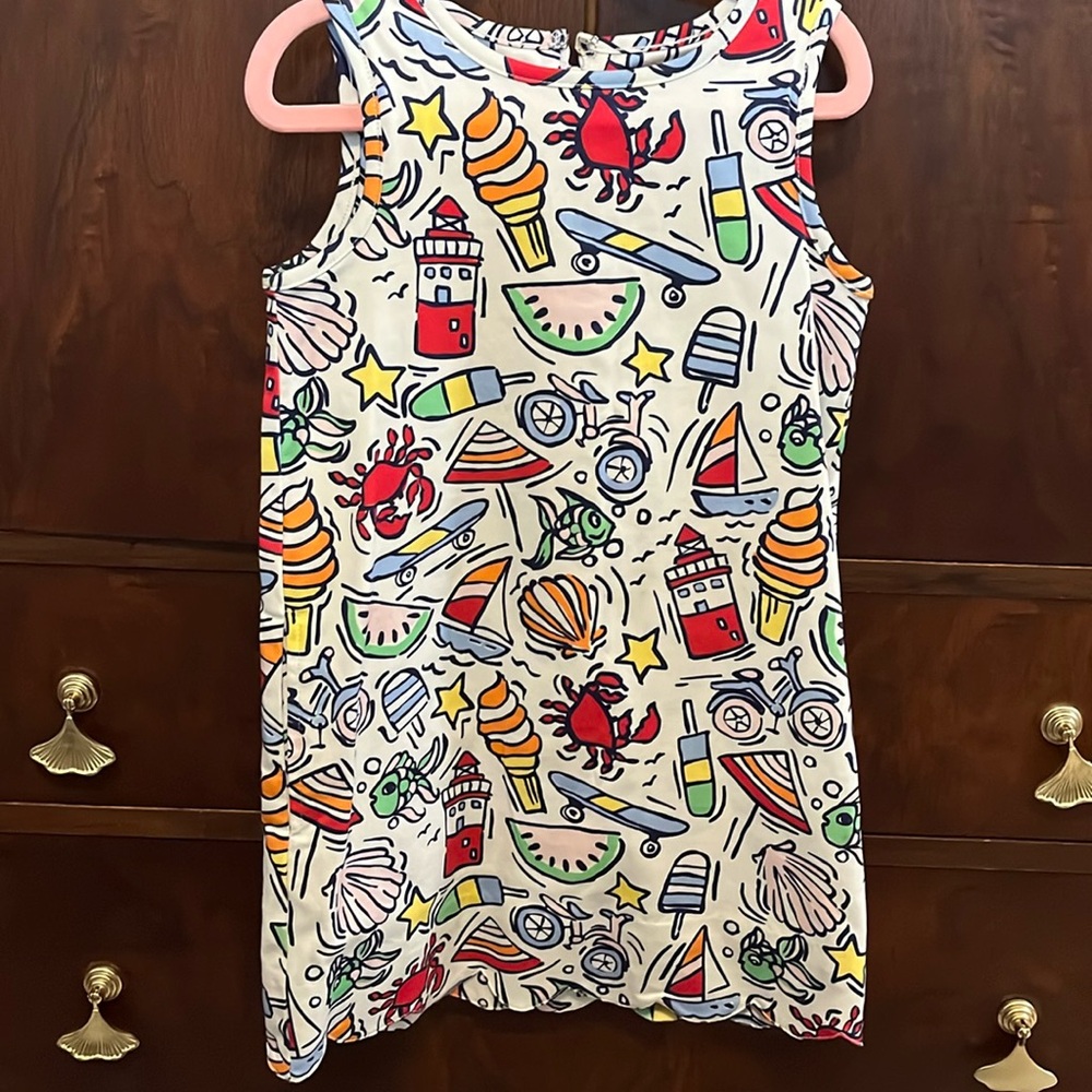 EUC Classic Prep cool cool summer print dress SZ 4T